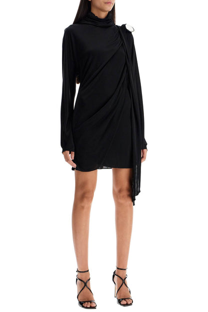 Giuseppe Di Morabito gathered jersey mini dress in