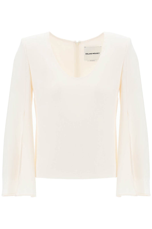 Roland Mouret "cady top with flared sleeve"