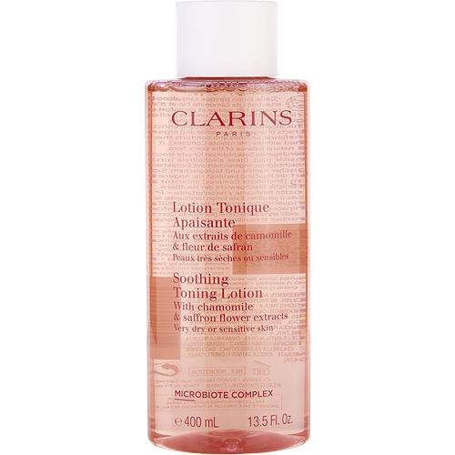 Clarins - Soothing Toning Lotion with Chamomile & Saffron Flower Extracts - Very Dry or Sensitive Skin  --400ml/13.5oz