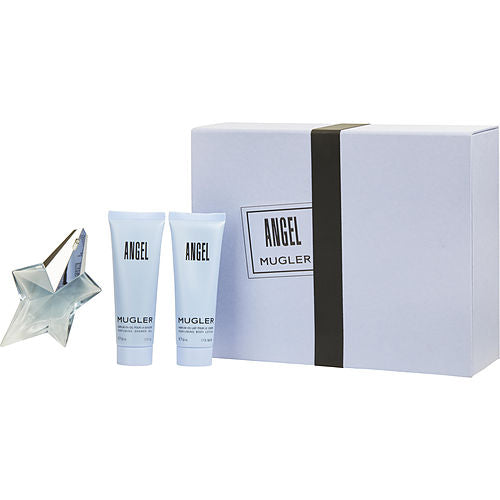 ANGEL - EAU DE PARFUM REFILLABLE SPRAY 0.8 OZ & BODY LOTION 1.7 OZ & SHOWER GEL 1.7 OZ