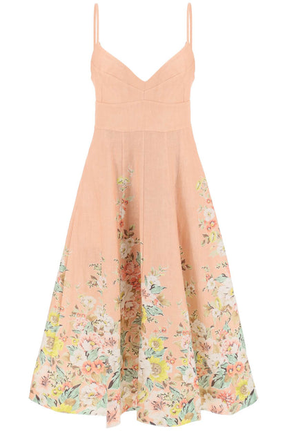 Zimmermann Matchmaker Picnic Midi Dress   Pink