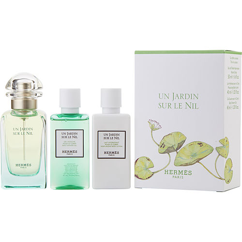 UN JARDIN SUR LE NIL - EDT SPRAY 1.6 OZ & BODY LOTION 1.3 OZ & SHOWER GEL 1.3 OZ