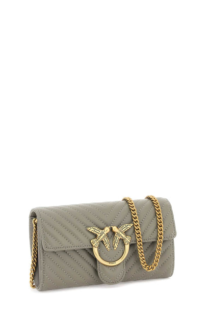 Pinko love bag chevron crossbody bag