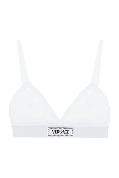 Versace '90s logo ribbed bralette