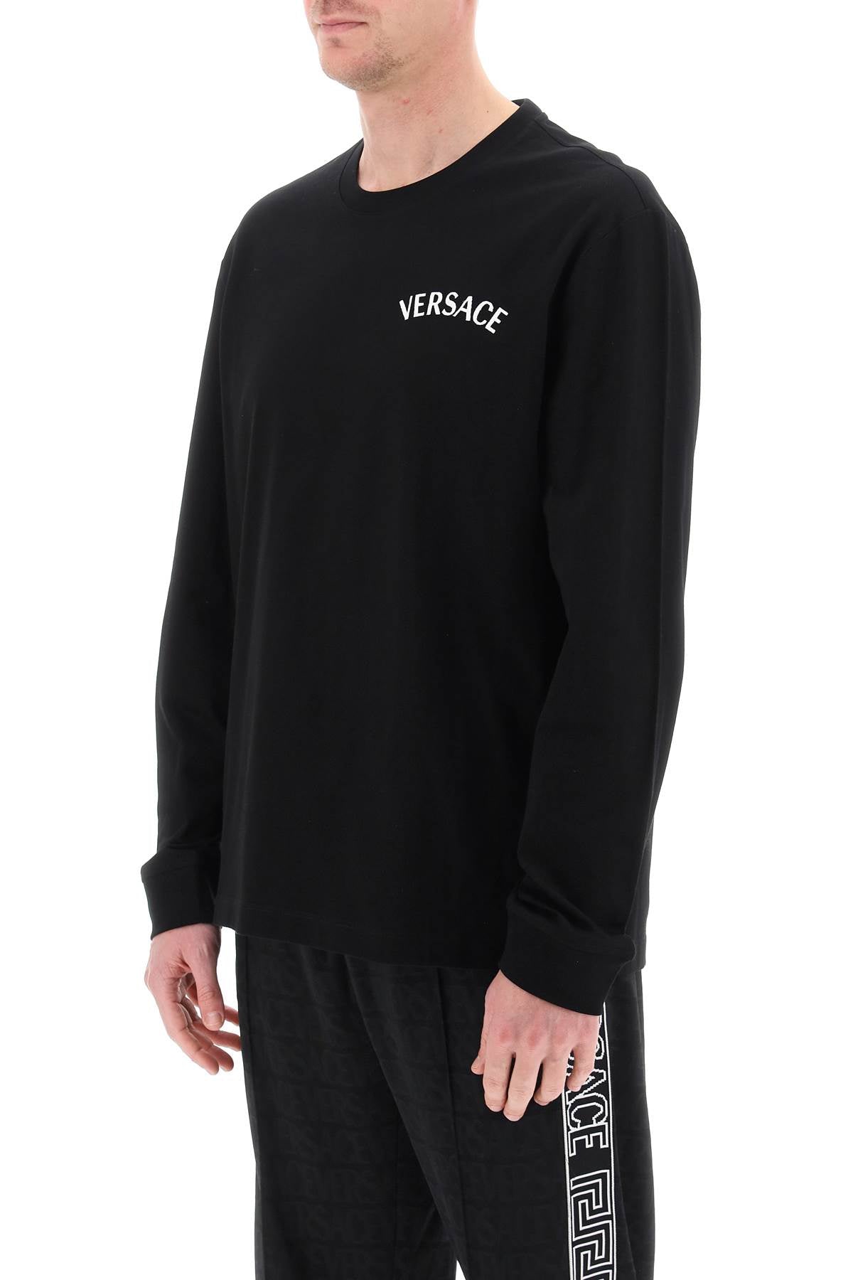 Versace milano stamp long-sleeved t-shirt