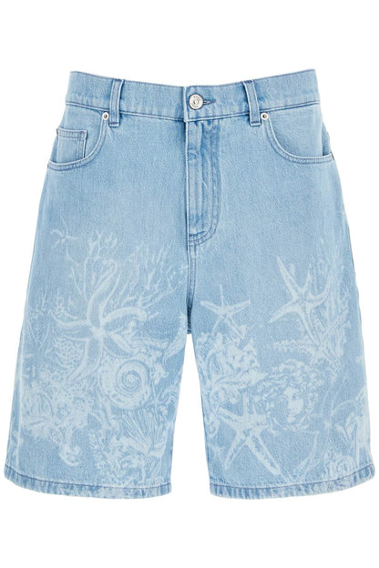 Versace "baroque sea denim lasered