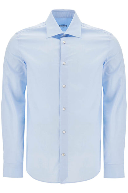 VINCENZO DI RUggIERO slim fit twill shirt for men