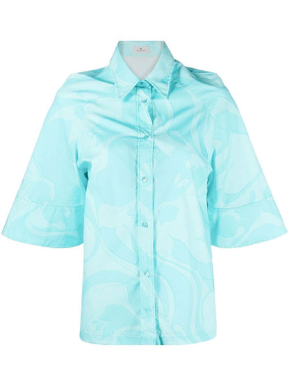 Etro Shirts Clear Blue