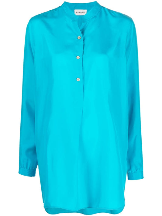 Parosh Shirts Clear Blue