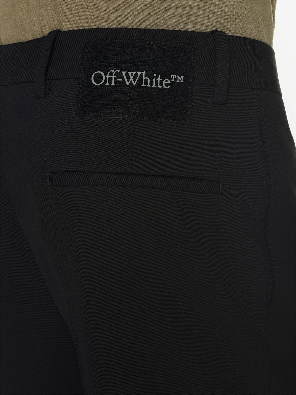 Off White Trousers Black