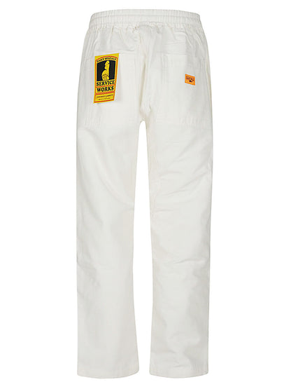 SERVICE WORKS Trousers White