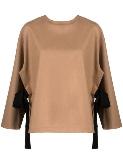 Erika Cavallini Semi-Couture Top Camel