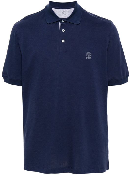 Brunello Cucinelli T-shirts and Polos Blue