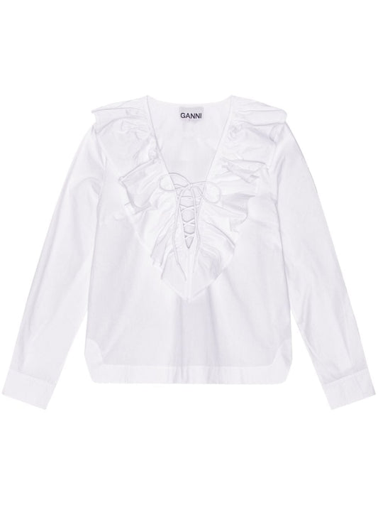 GANNI Shirts White