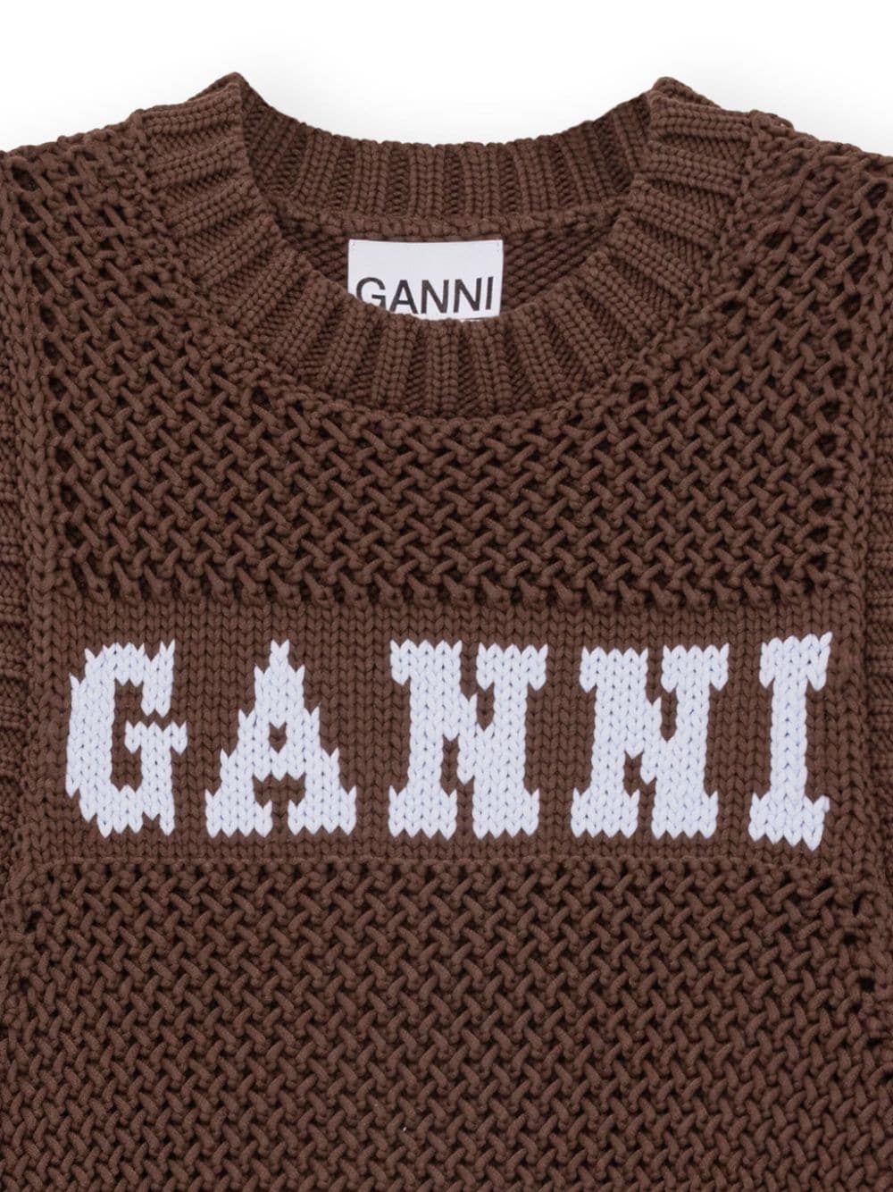 GANNI Sweaters Brown