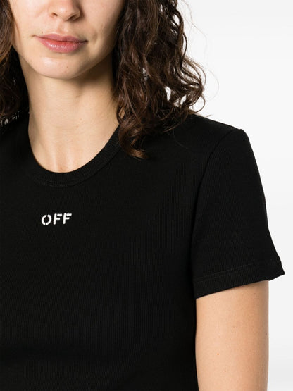 Off White T-shirts and Polos Black