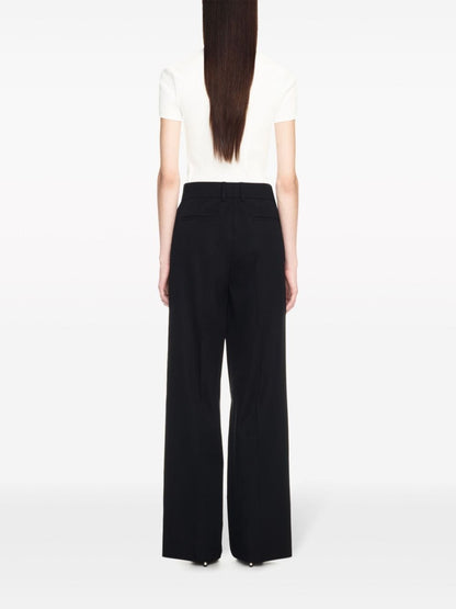 Off White Trousers Black