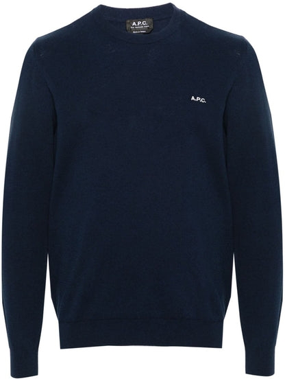 A.P.C. Sweaters Blue