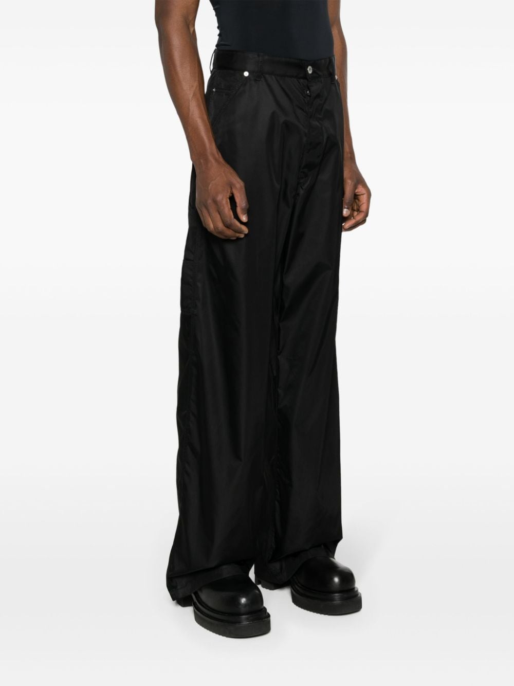 Off White Trousers Black