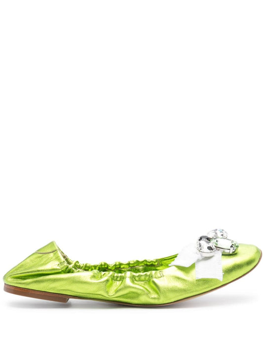 Casadei Flat shoes Green