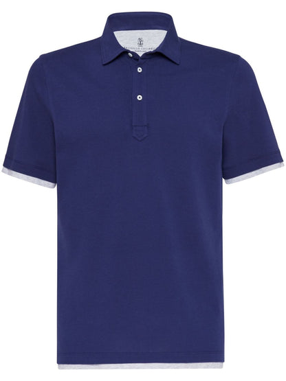 Brunello Cucinelli T-shirts and Polos Blue