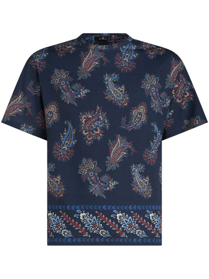 Etro T-shirts and Polos Blue