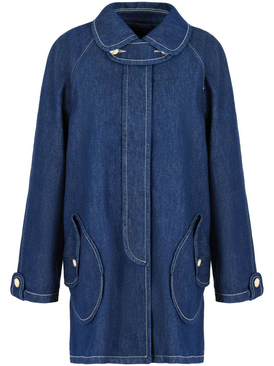 Emporio Armani Coats Blue