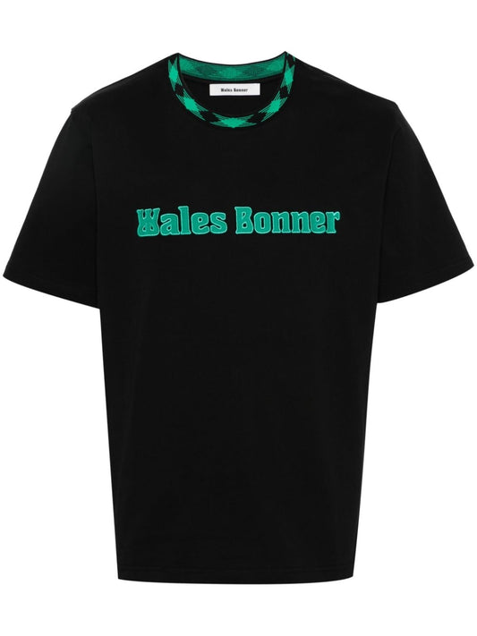 WALES BONNER T-shirts and Polos Black