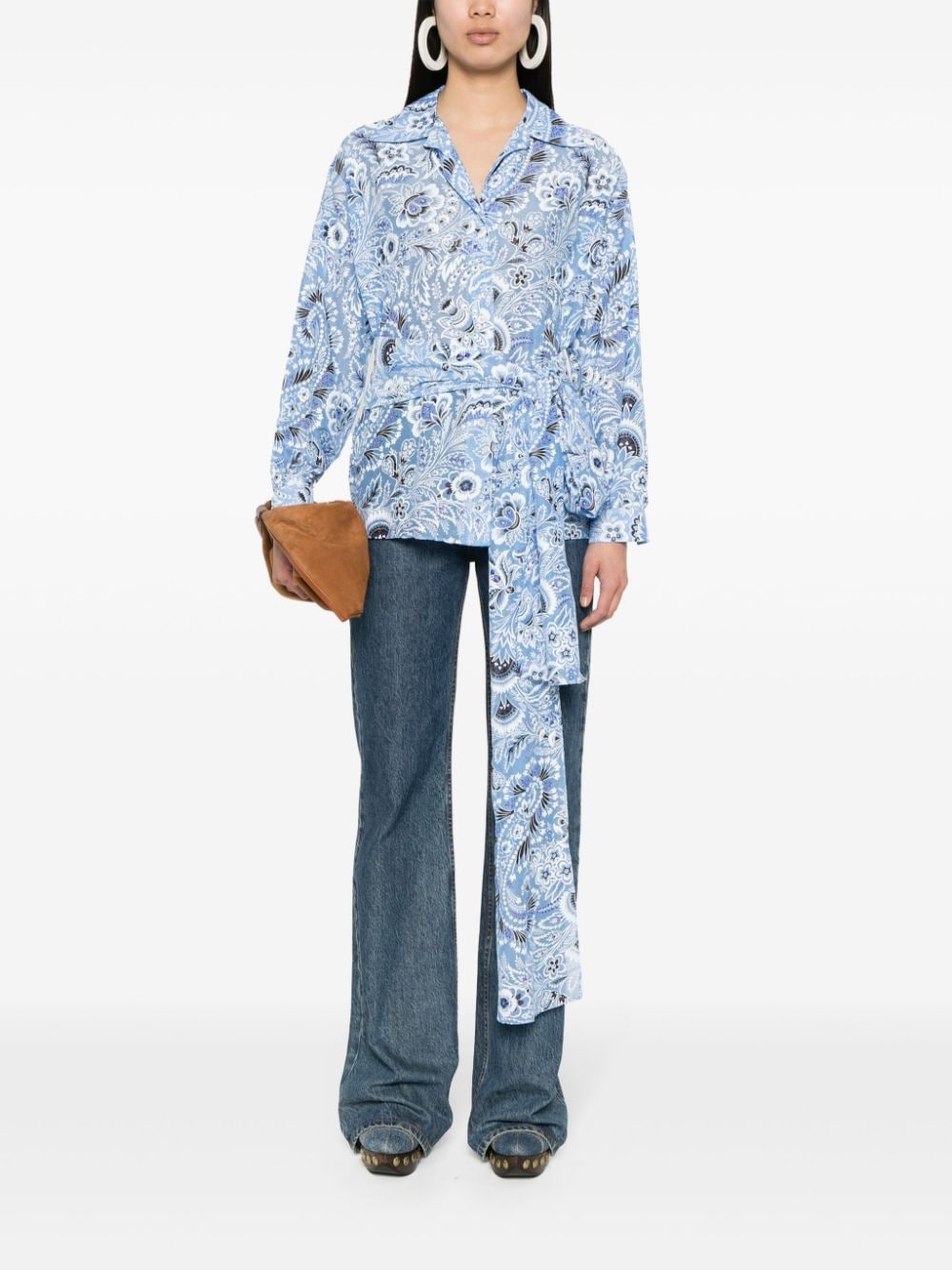 Etro Shirts Clear Blue