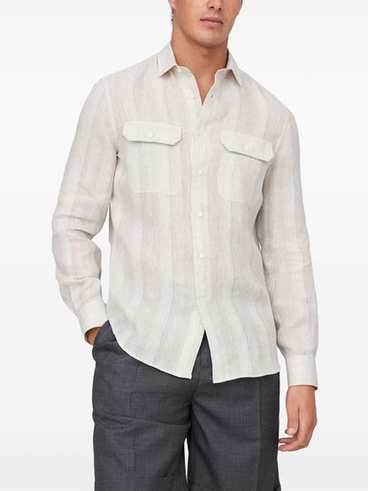 Brunello Cucinelli Shirts Blue