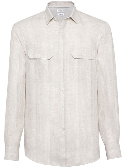 Brunello Cucinelli Shirts Blue