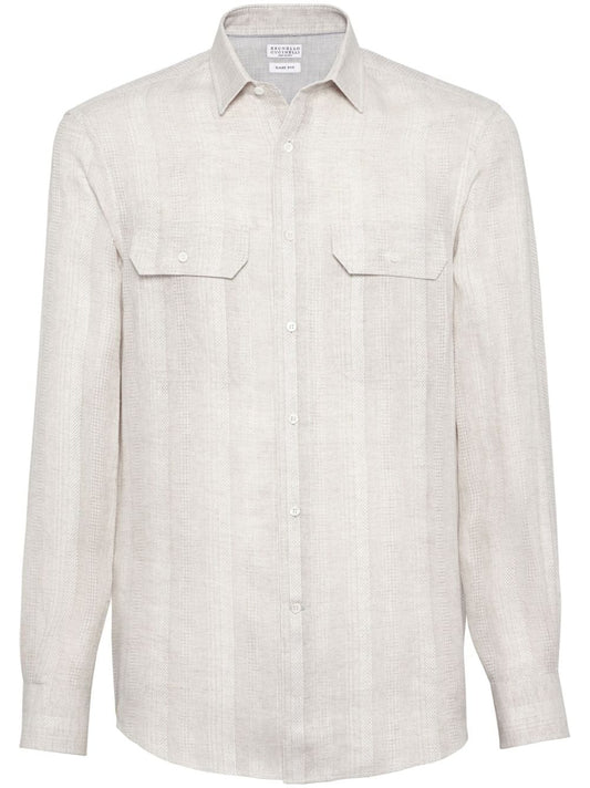 Brunello Cucinelli Shirts Blue