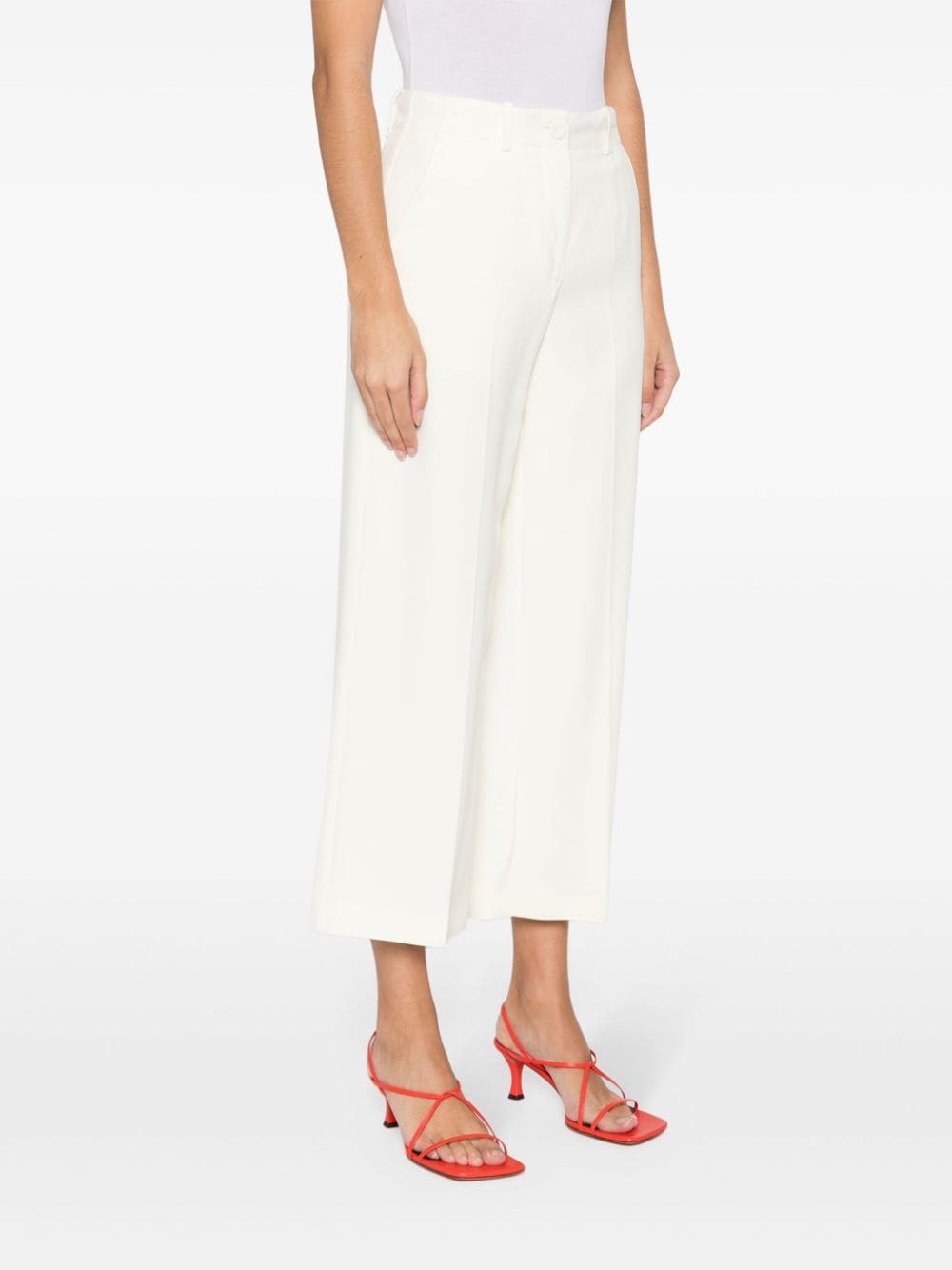 Erika Cavallini Semi-Couture Trousers White