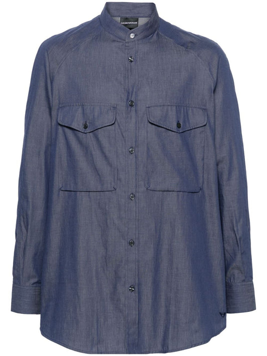 Emporio Armani Shirts Blue