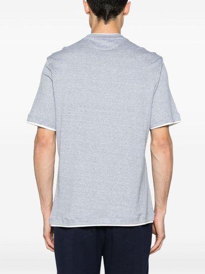 Brunello Cucinelli T-shirts and Polos Clear Blue