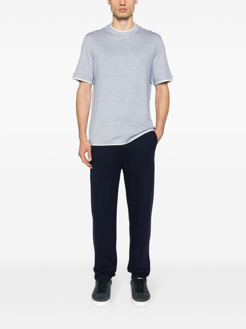 Brunello Cucinelli T-shirts and Polos Clear Blue