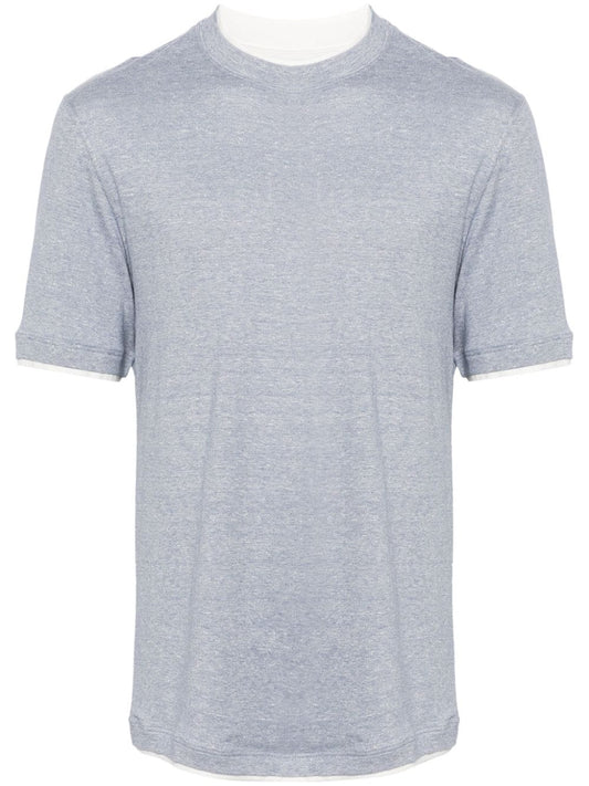 Brunello Cucinelli T-shirts and Polos Clear Blue