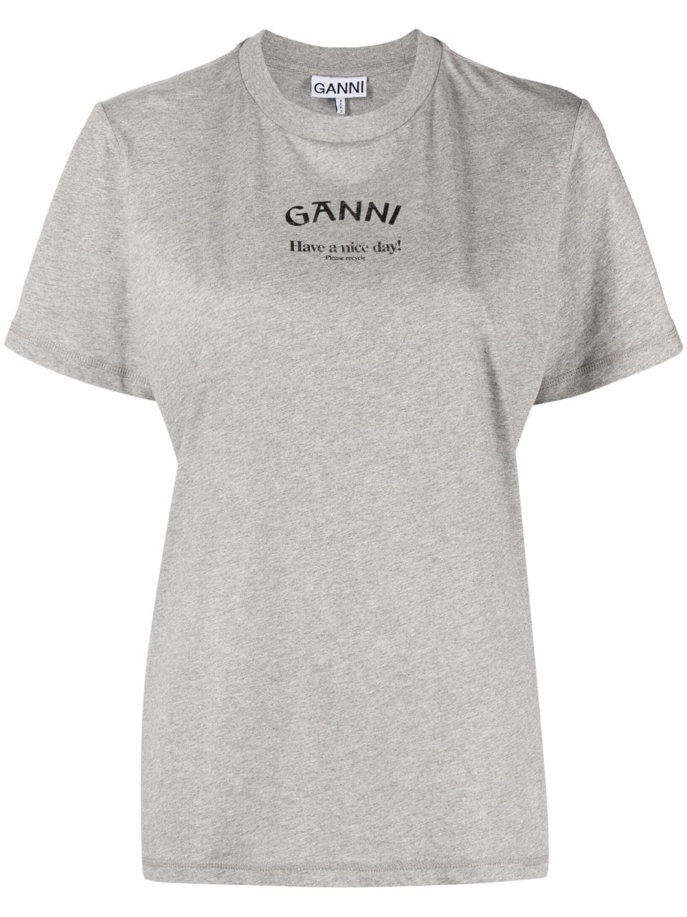 GANNI T-shirts and Polos Grey