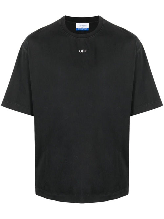 Off White T-shirts and Polos Black