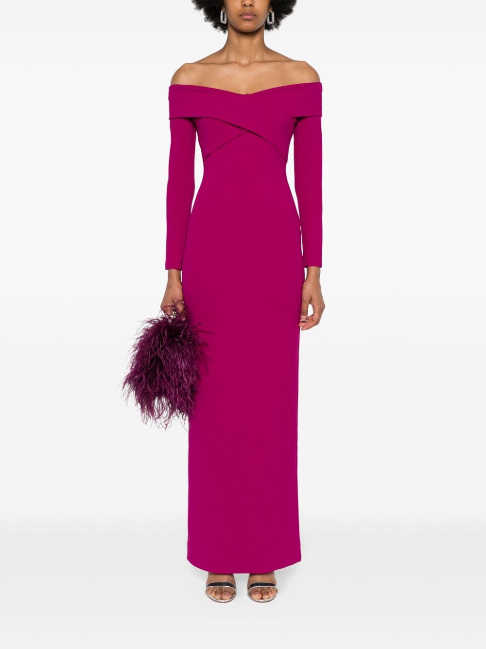 Solace London Dresses Fuchsia