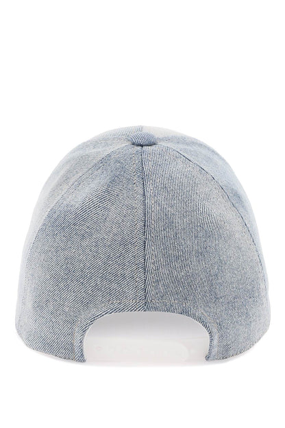 Courreges denim baseball cap with adjustable