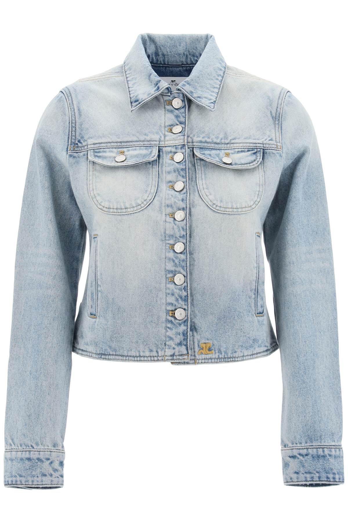 Courreges denim trucker jacket for