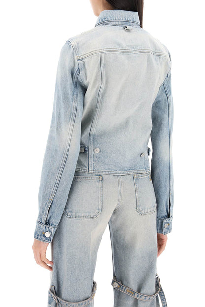 Courreges denim trucker jacket for