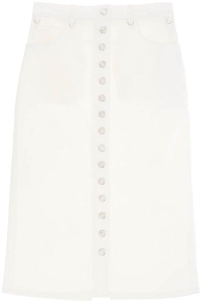 Courreges "denim midi skirt with multif