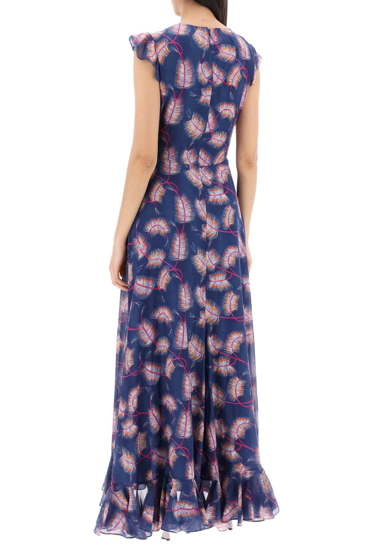 Saloni maxi cotton and silk emma dress.