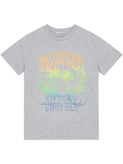 GANNI T-shirts and Polos Grey