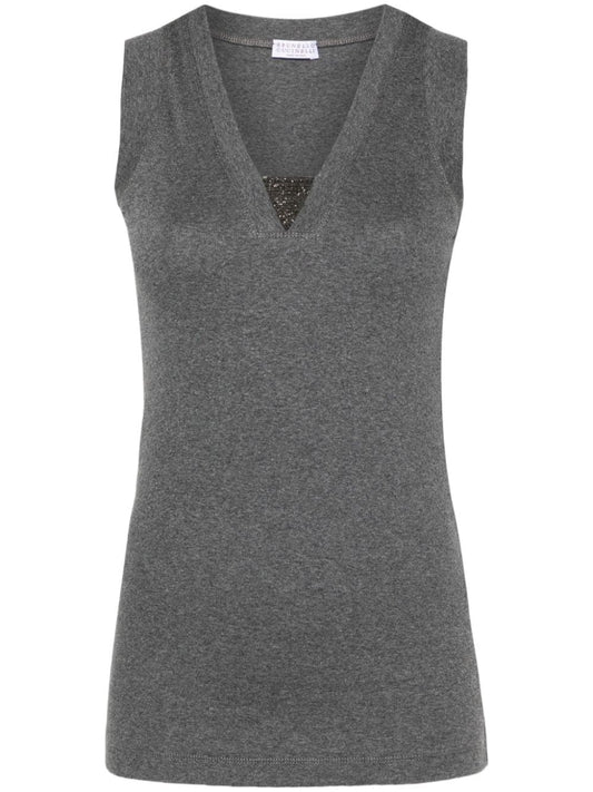 Brunello Cucinelli Top Grey