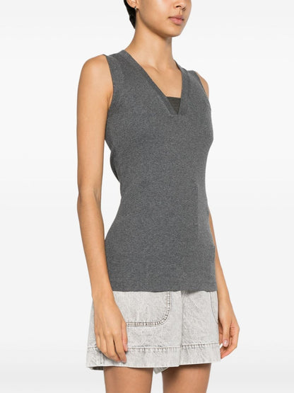 Brunello Cucinelli Top Grey