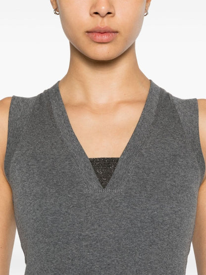 Brunello Cucinelli Top Grey