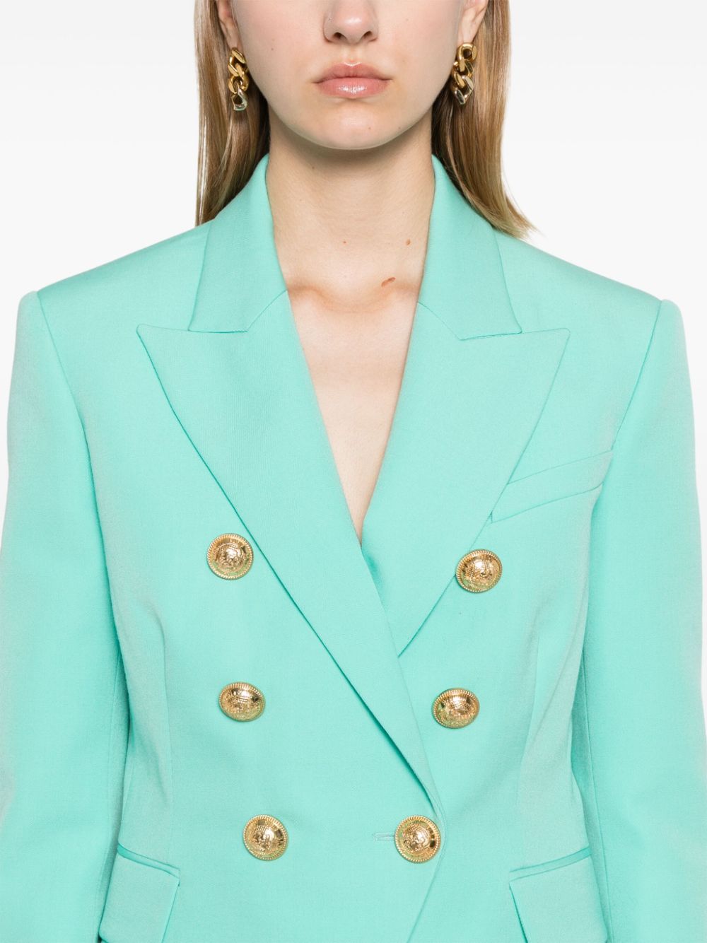 Balmain Jackets Green